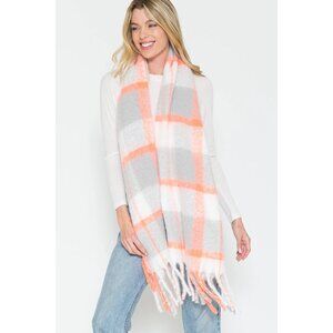 NWT - NEON ORANGE TAFFY SCARF
